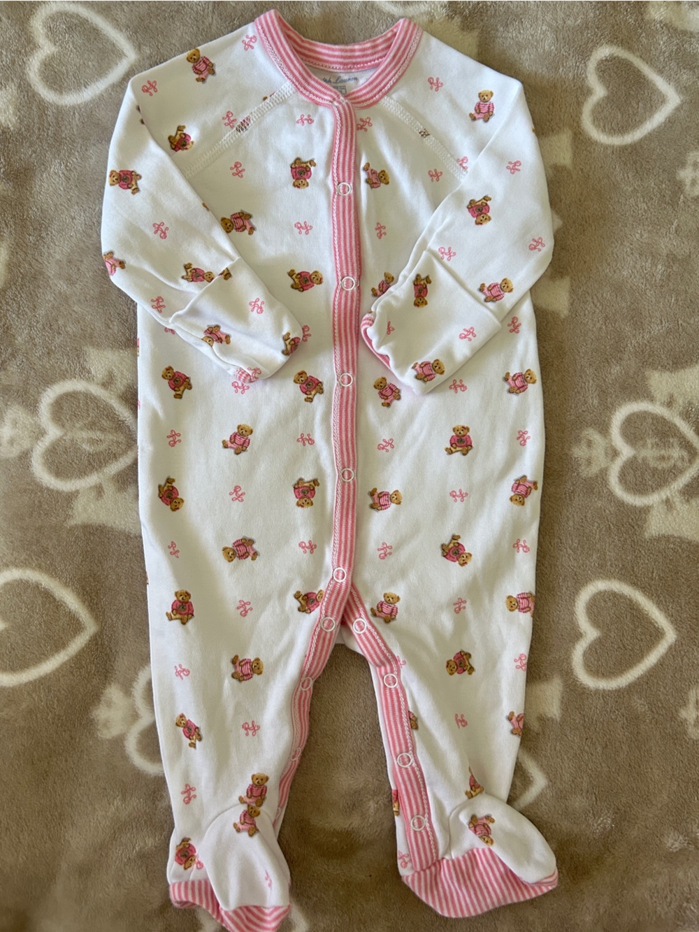 Ralph Lauren Pajamas with Teddy Print